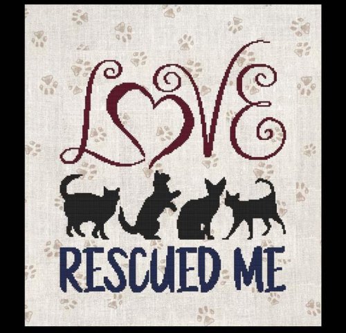 (image for) A Cat Saying - Loved Rescued Me